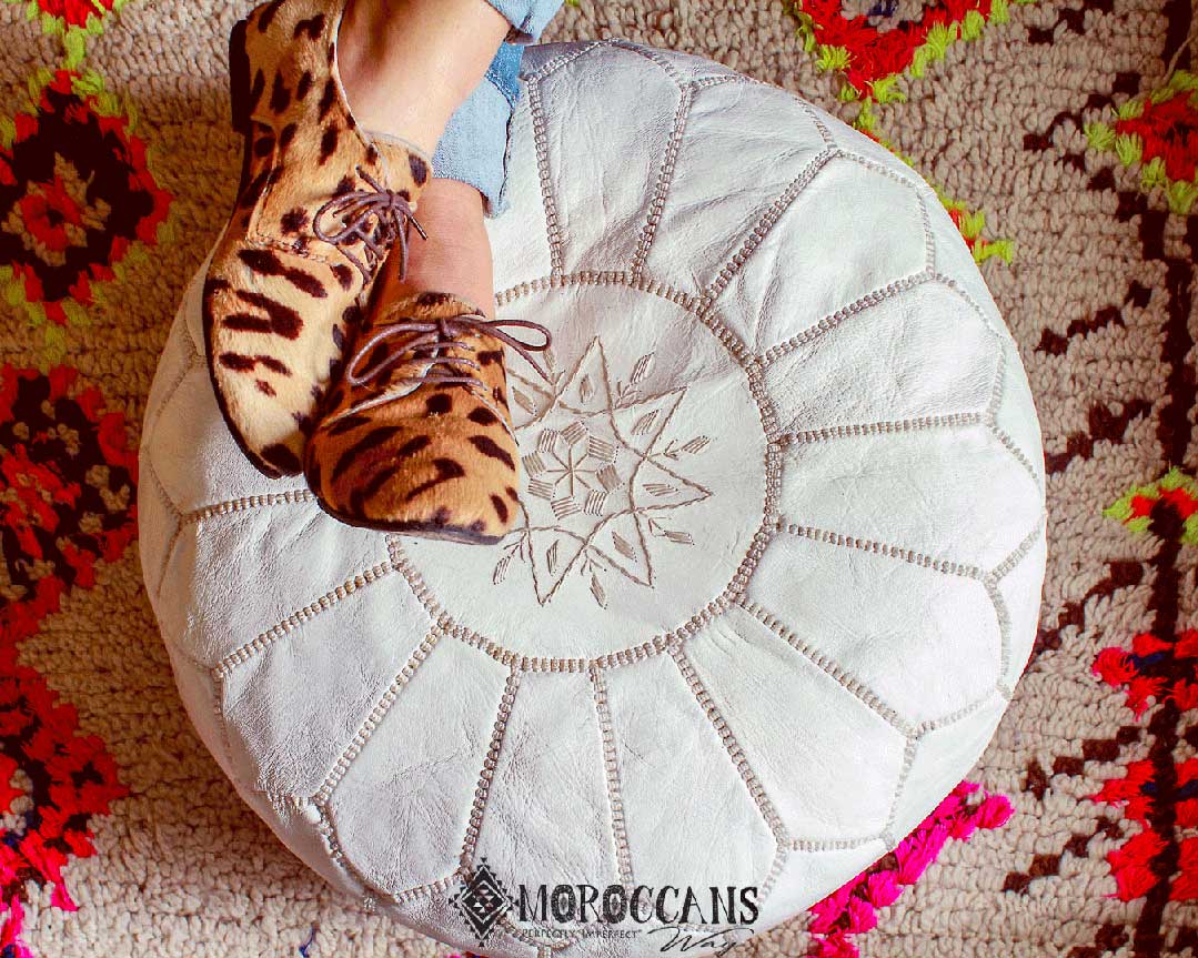 HOW IS MOROCCAN POUF MADE ?