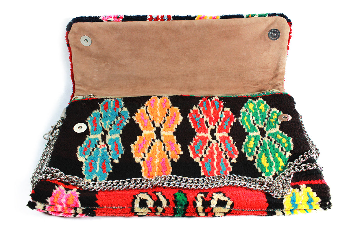 FLORA-purse-Moroccan-handmade-wool-MoroccansWay