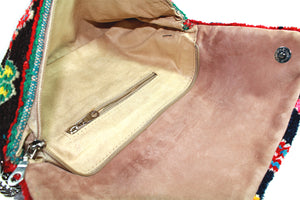 FLORA-purse-Moroccan-handmade-wool-MoroccansWay