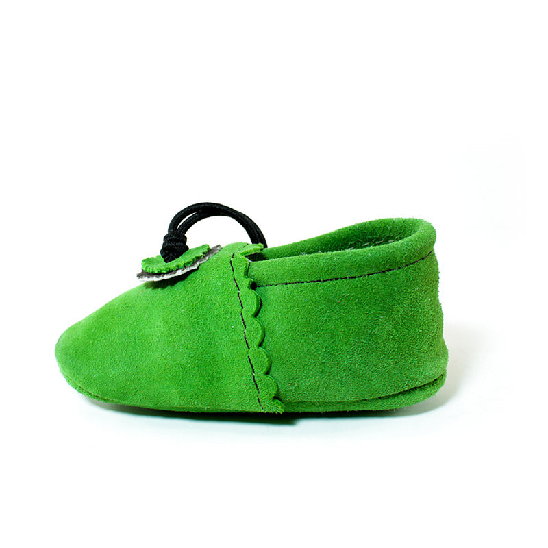 Unisex Green Baby Moccasins | Moroccansway – MoroccansWay