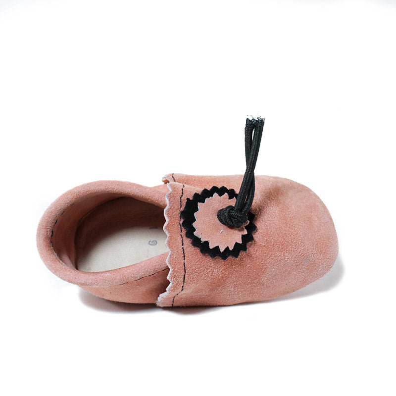 Peach Baby Moccasins