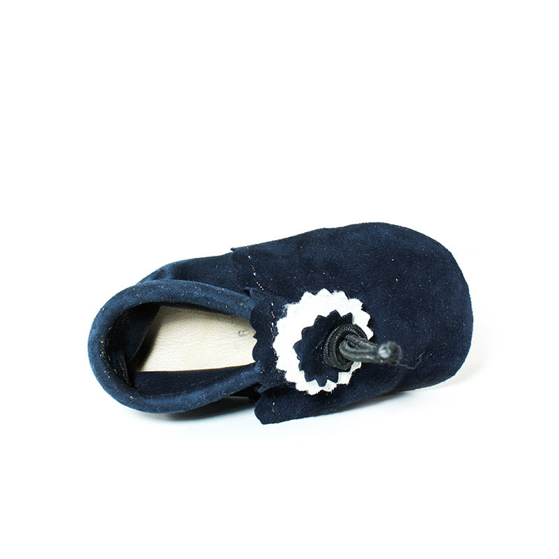 navy baby moccasins