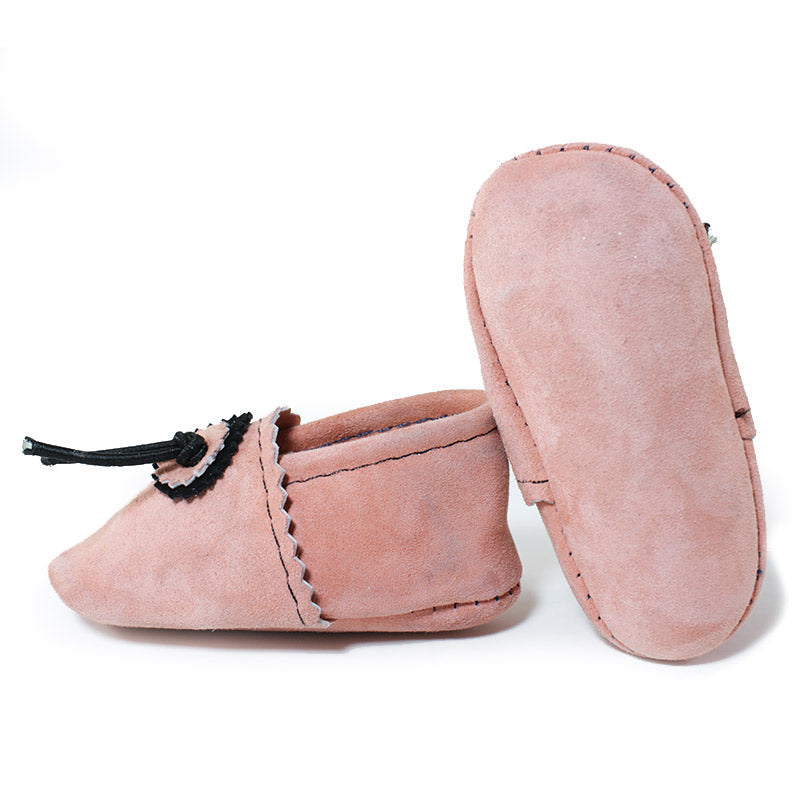Peach Baby Moccasins