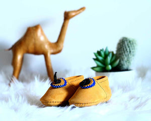 Mustard Baby Moccasins