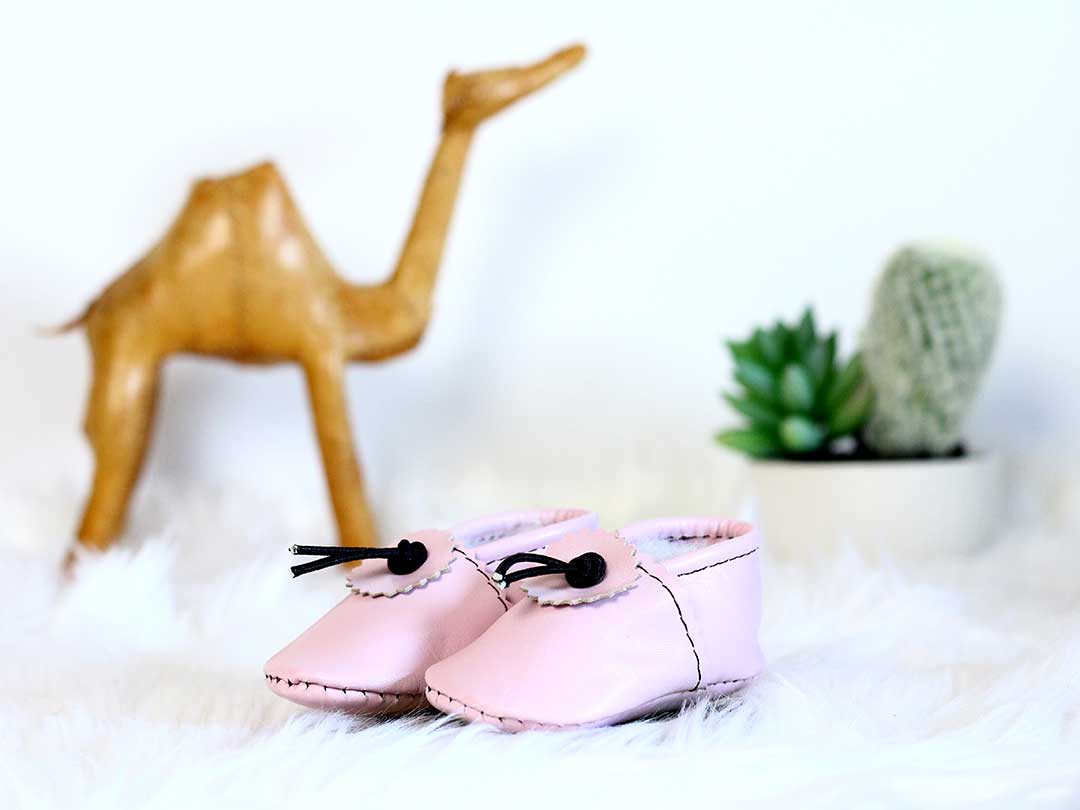 Baby Pink Patent Baby Moccasins