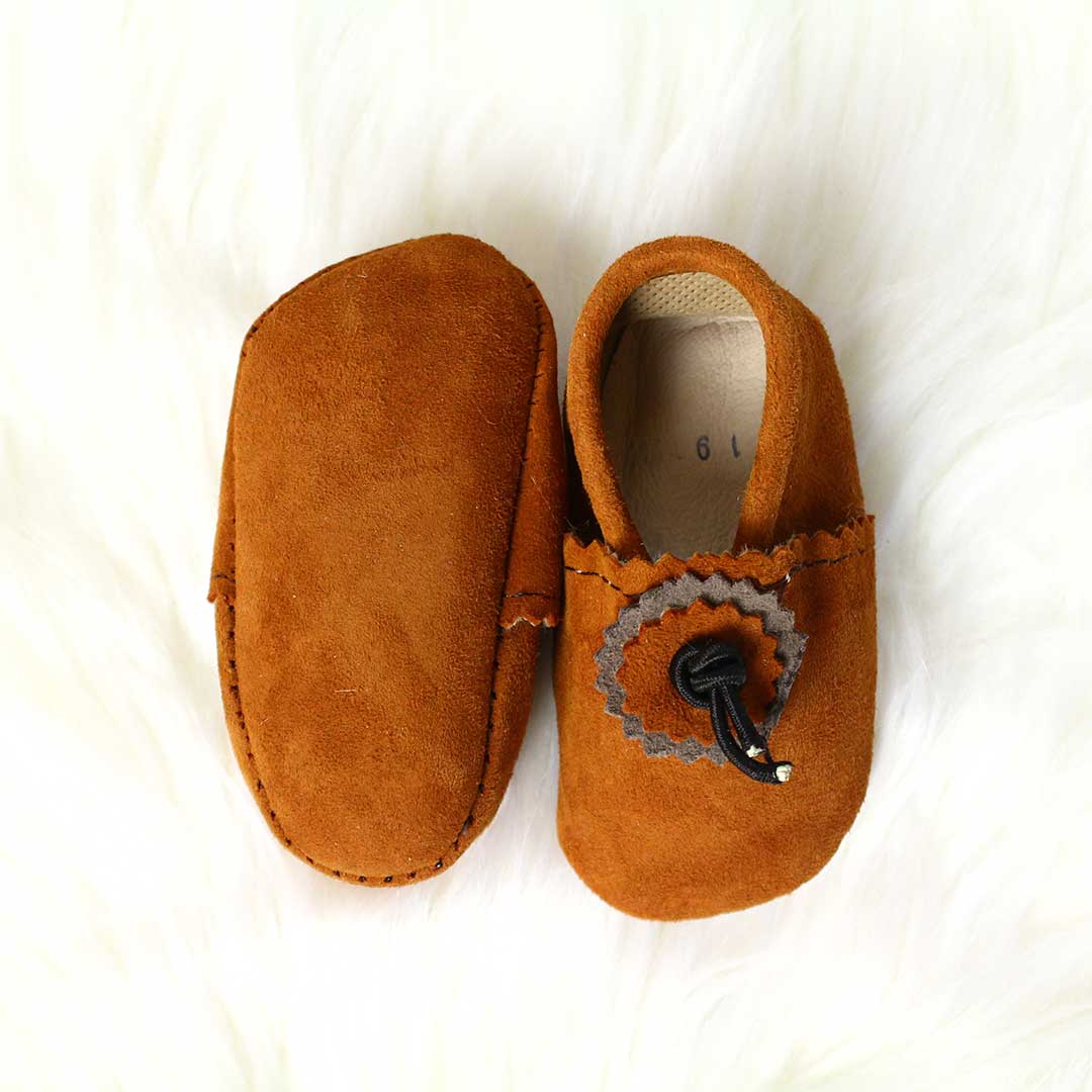 Camel Baby Moccasins