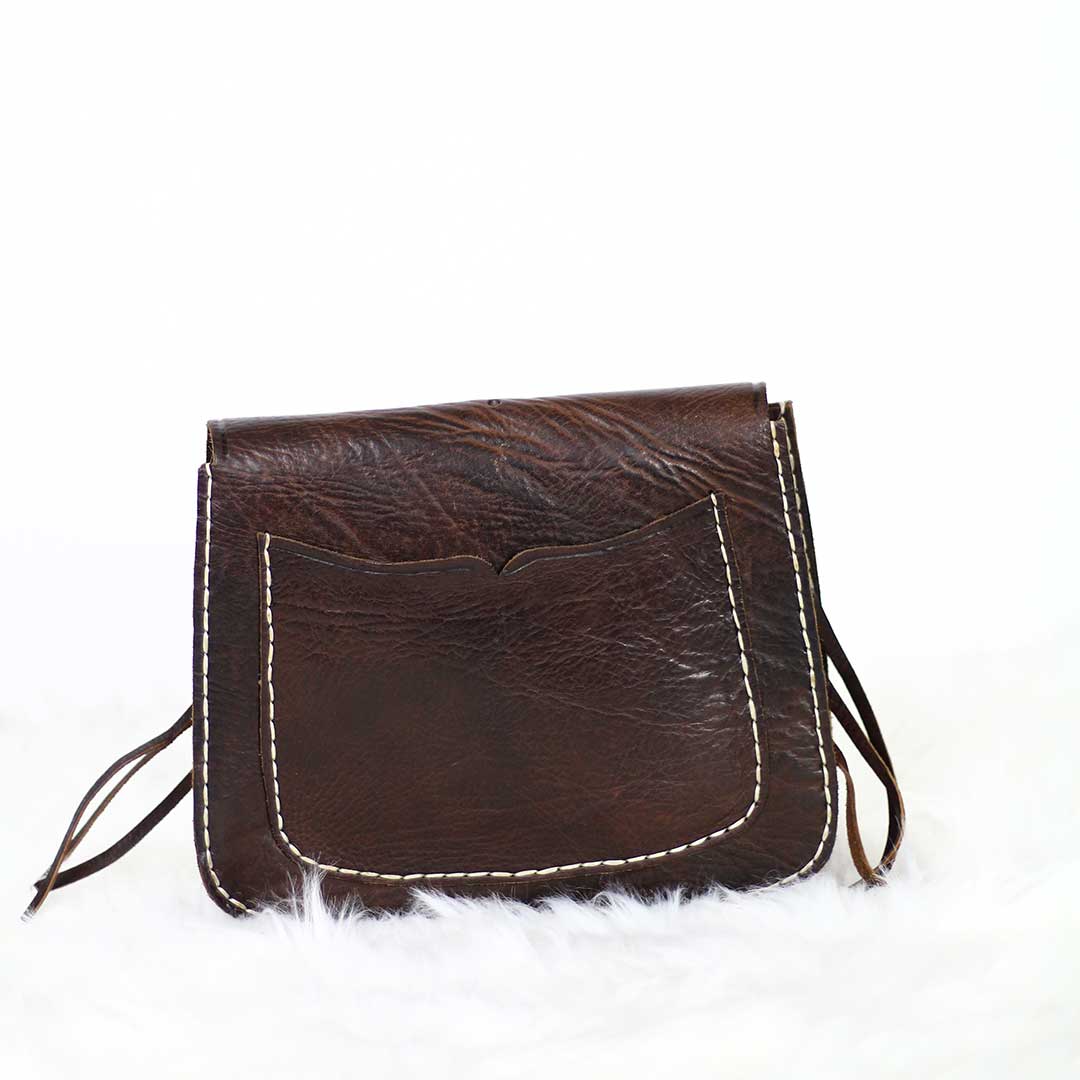 SAFI Tooled Leather Crossbody Bag