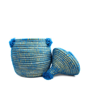 "SMURF POM" Berber Bread Basket