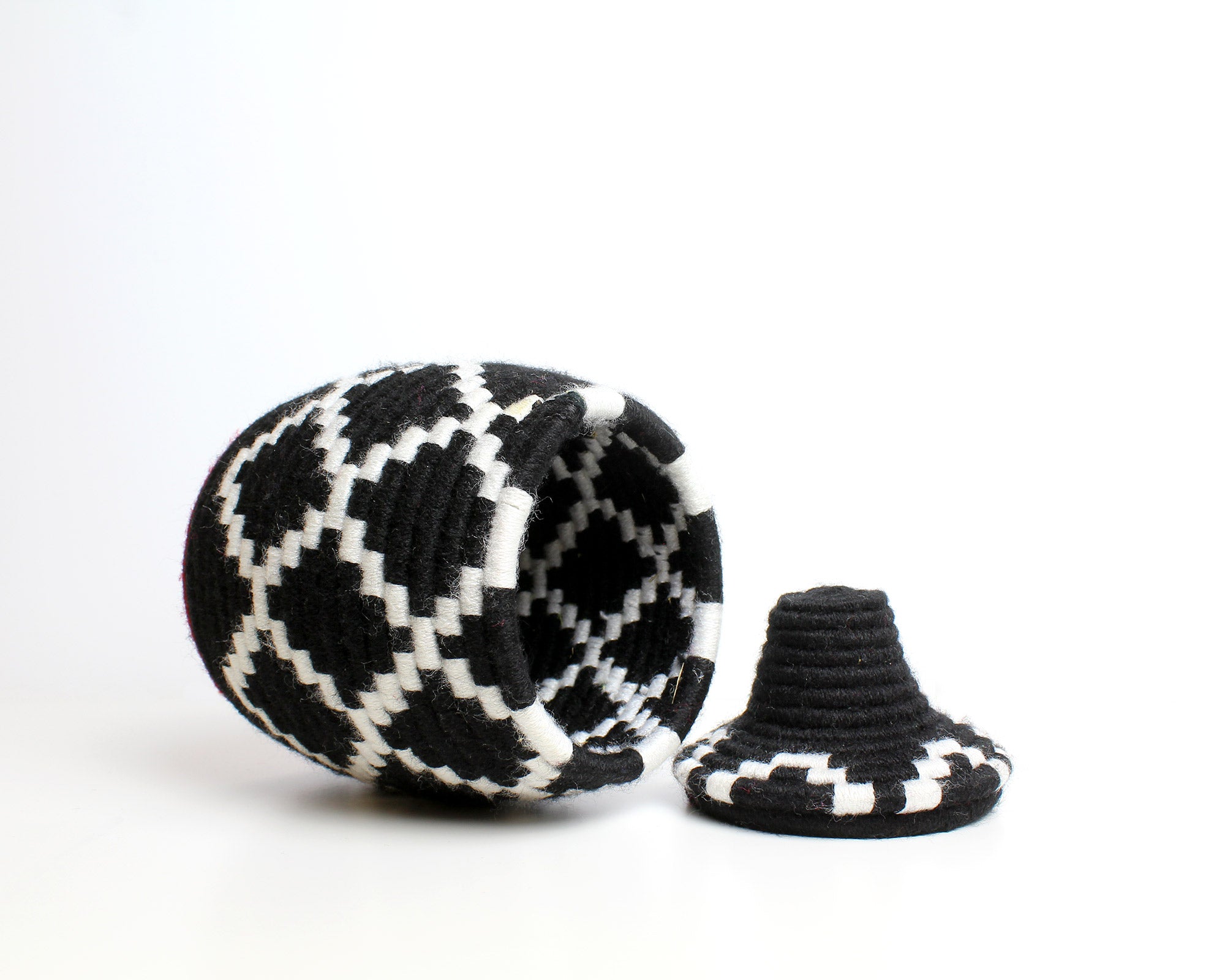 black and white Zig Berber Basket