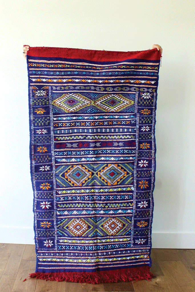 BLUE-JAY-kilim-Moroccan-Handwoven-wool-Rug-MoroccansWay